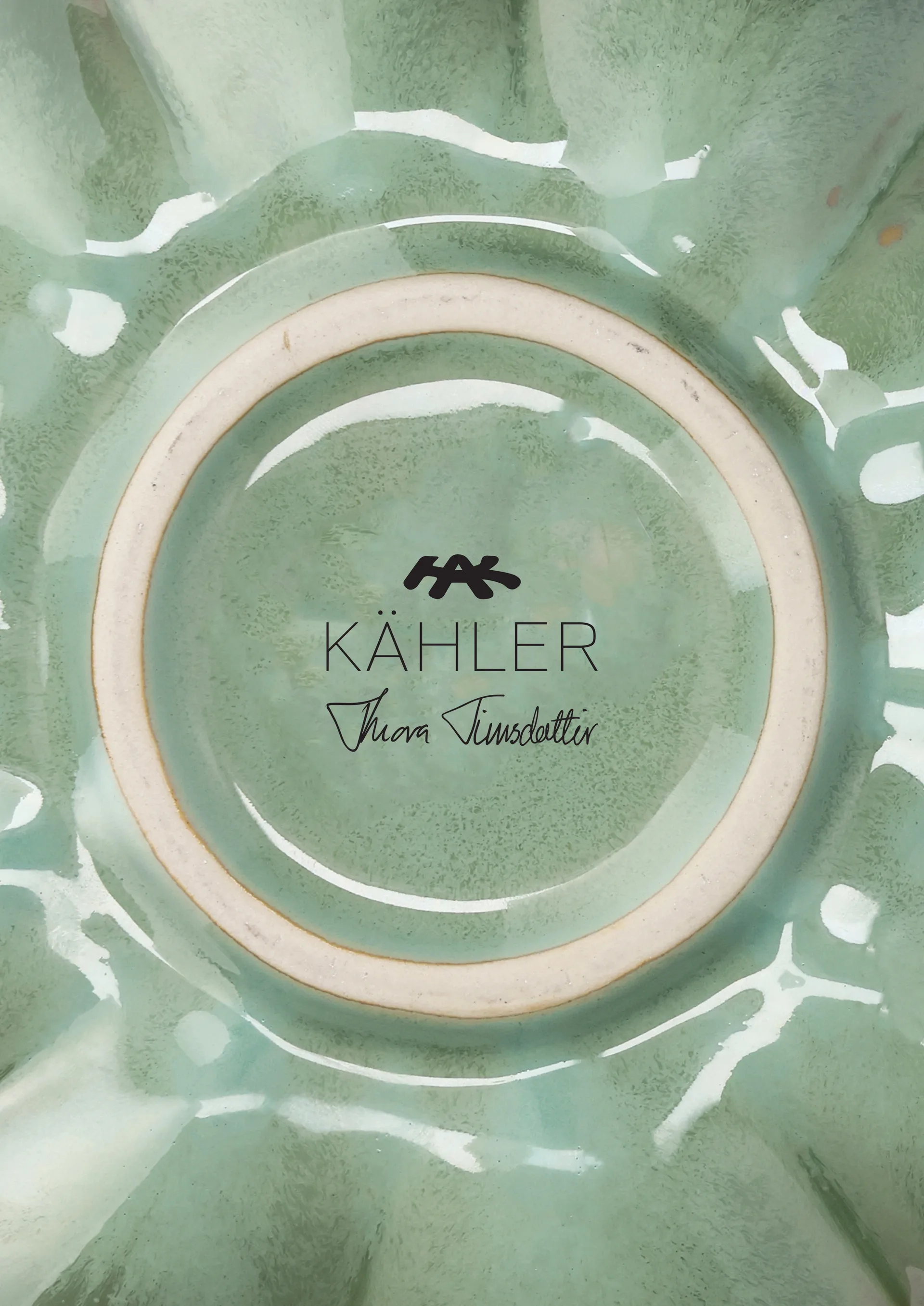 Kantarel maljakko, Vihreä, 20,5 cm Kähler