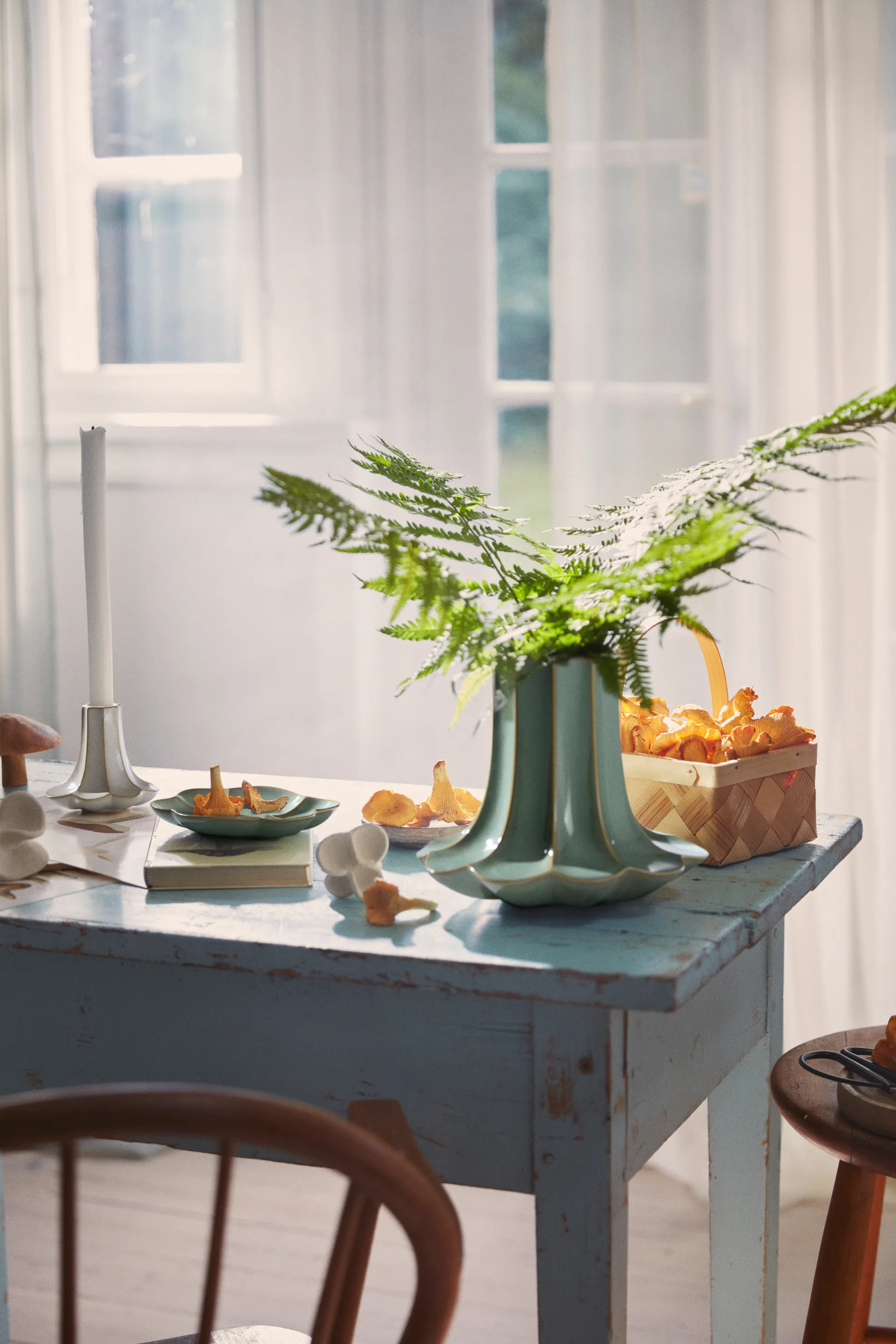 Kantarelli kynttilänjalka, Hiekka, 10 cm Kähler