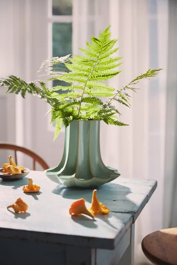 Kanttarelli maljakko - Vihreä, 20,5 cm - Kähler