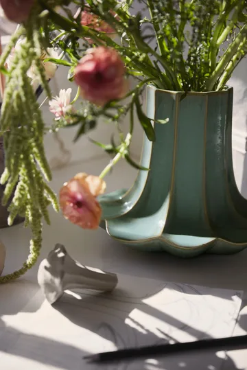 Kanttarelli maljakko - Vihreä, 20,5 cm - Kähler