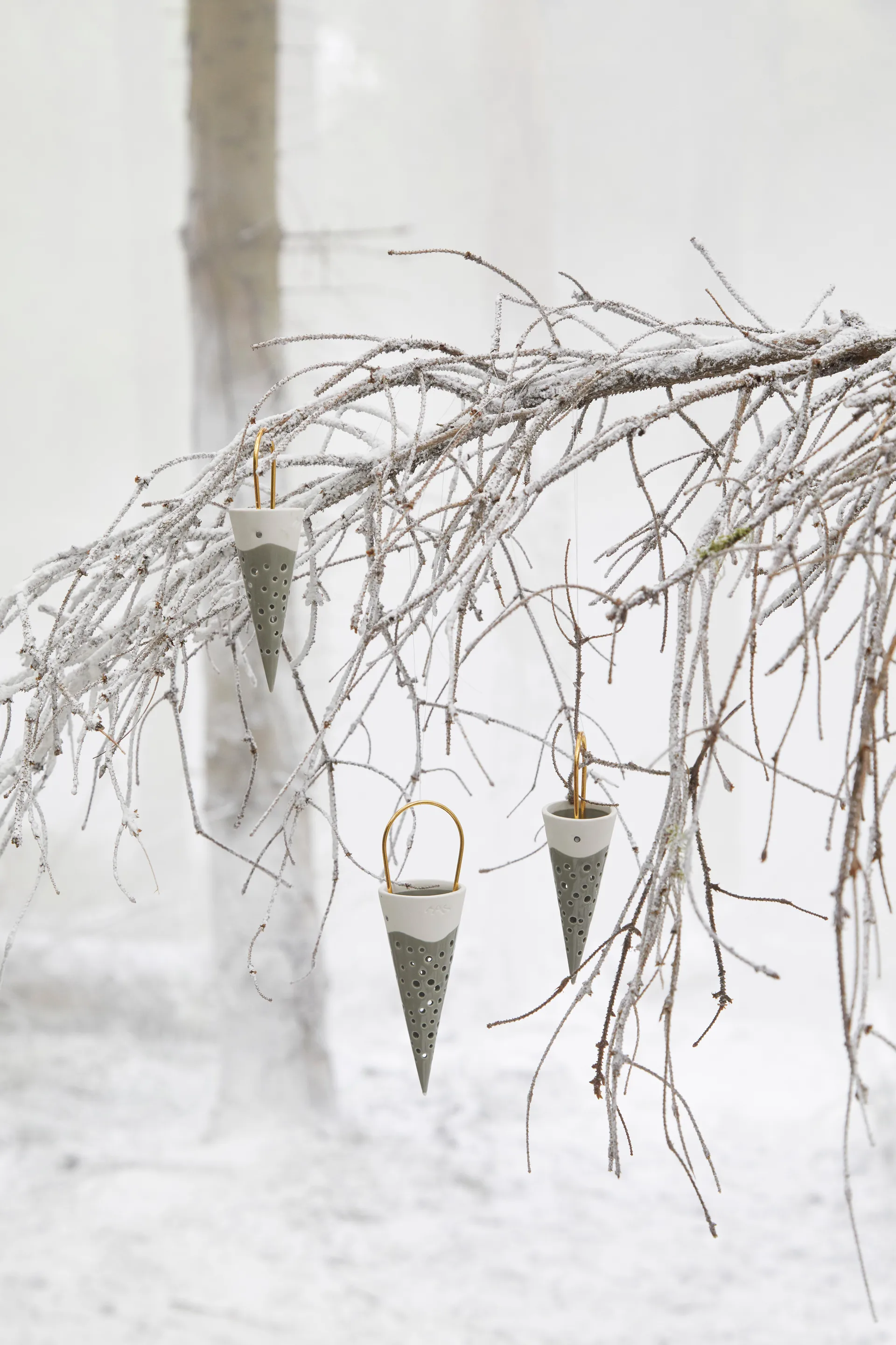 Nobili joulutuutti joulukoriste 18 cm, Vihreä Kähler
