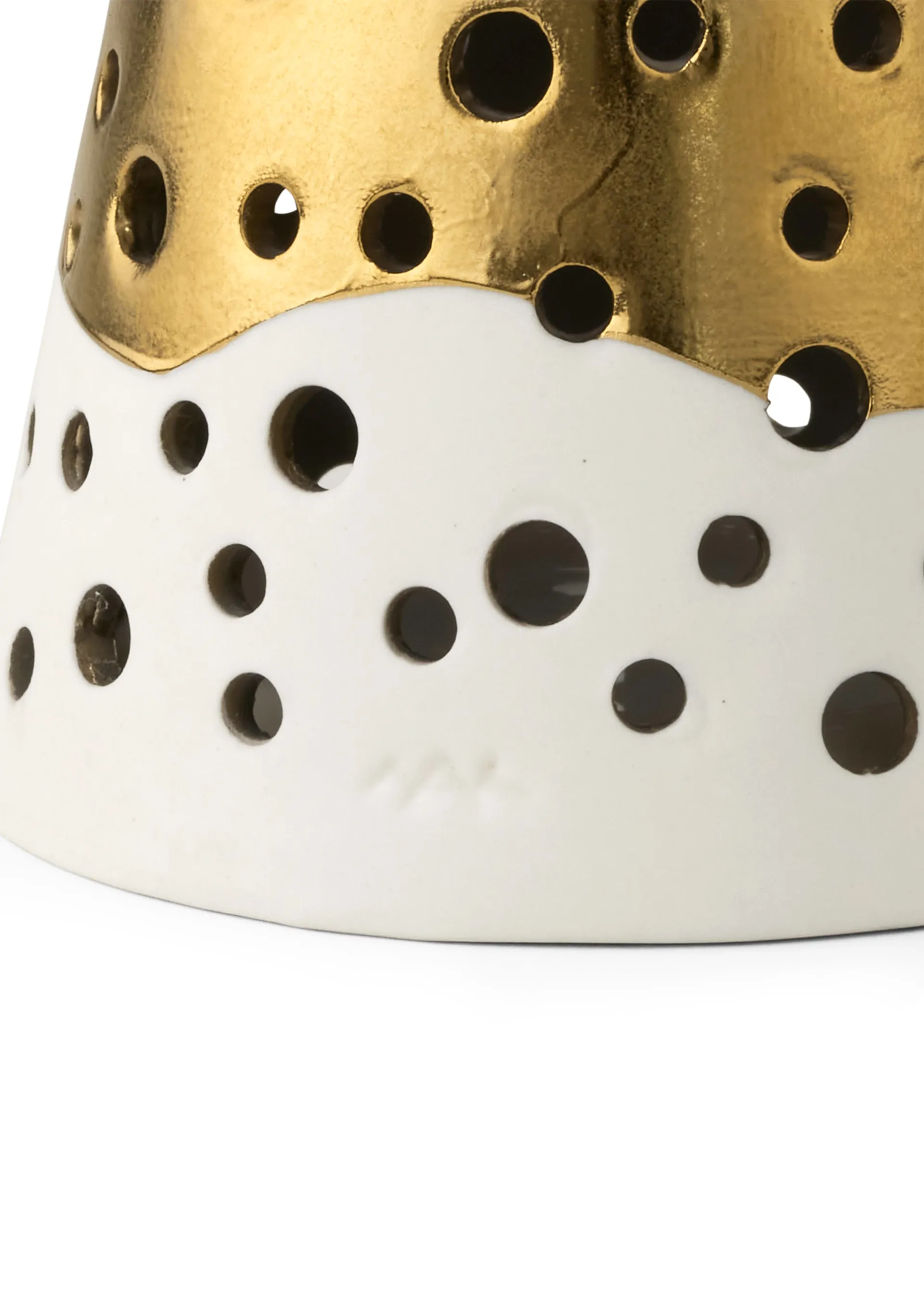 Nobili kynttilänjalka pieni, Kulta-valkoinen Kähler