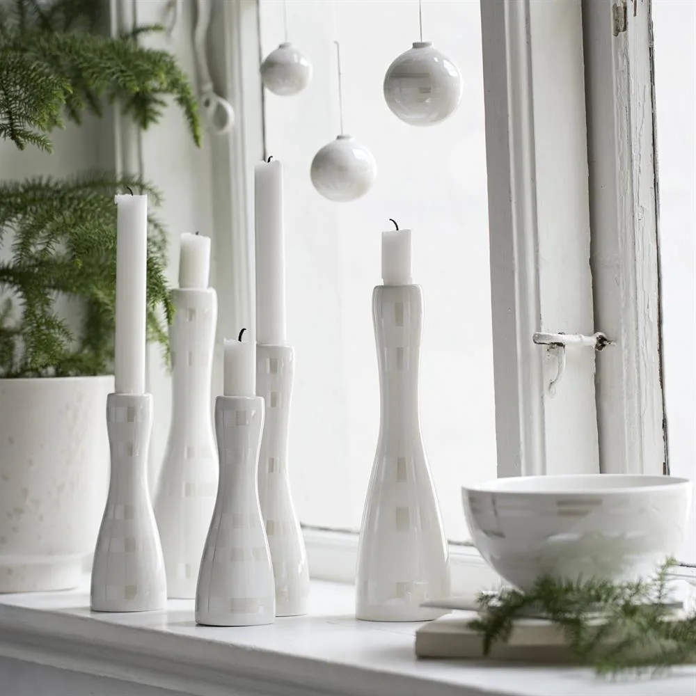 Omaggio kynttilänjalka pieni, helmiäinen Kähler