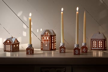 Piparkakku adventtikynttelikkö 4 osaa - Ruskea - Kähler