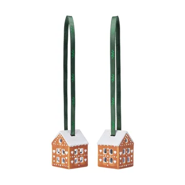 Piparkakku joulukoriste 5 cm 2-pack - Ruskea - Kähler