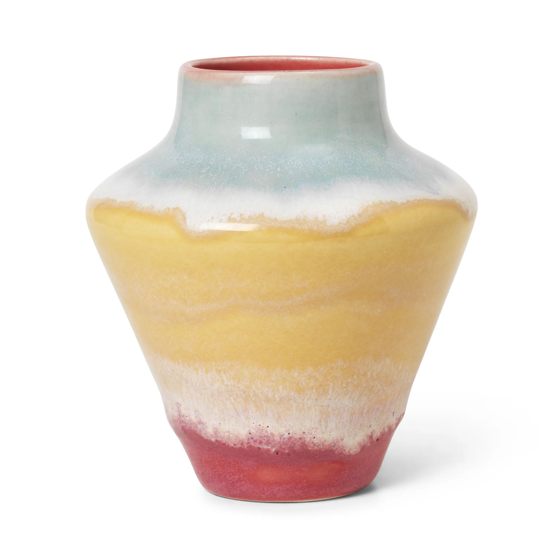 Poppery maljakko 12 cm, Pink-mint-keltainen Kähler