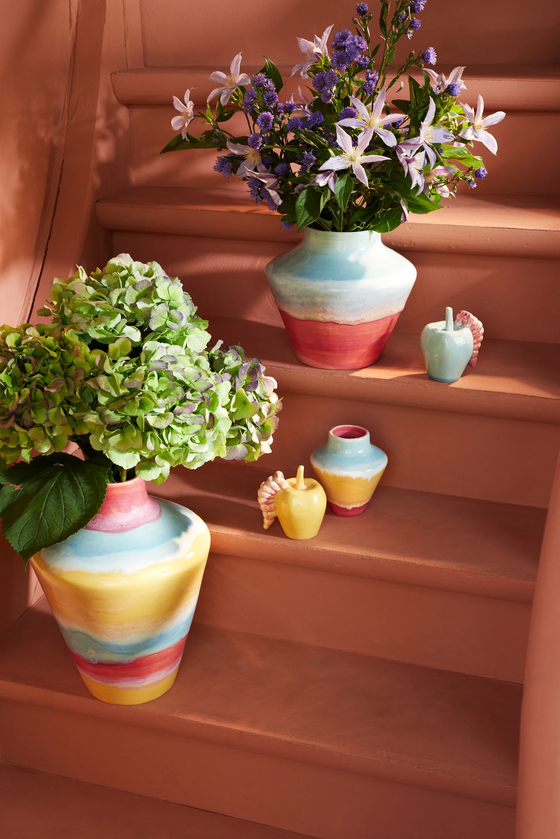 Poppery maljakko 20,5 cm, Mint-pink Kähler