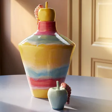 Poppery omena toukkakoristeella - Mint-pink - Kähler