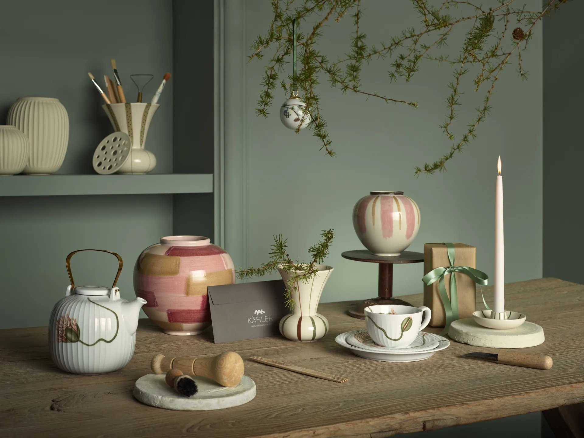 Sigluontoe kynttilänjalka, Valkoinen-vihreä Kähler