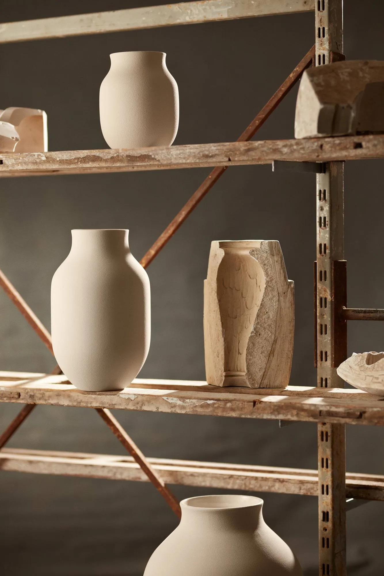 Studio Omaggio maljakko, Hiekka, 20 cm Kähler