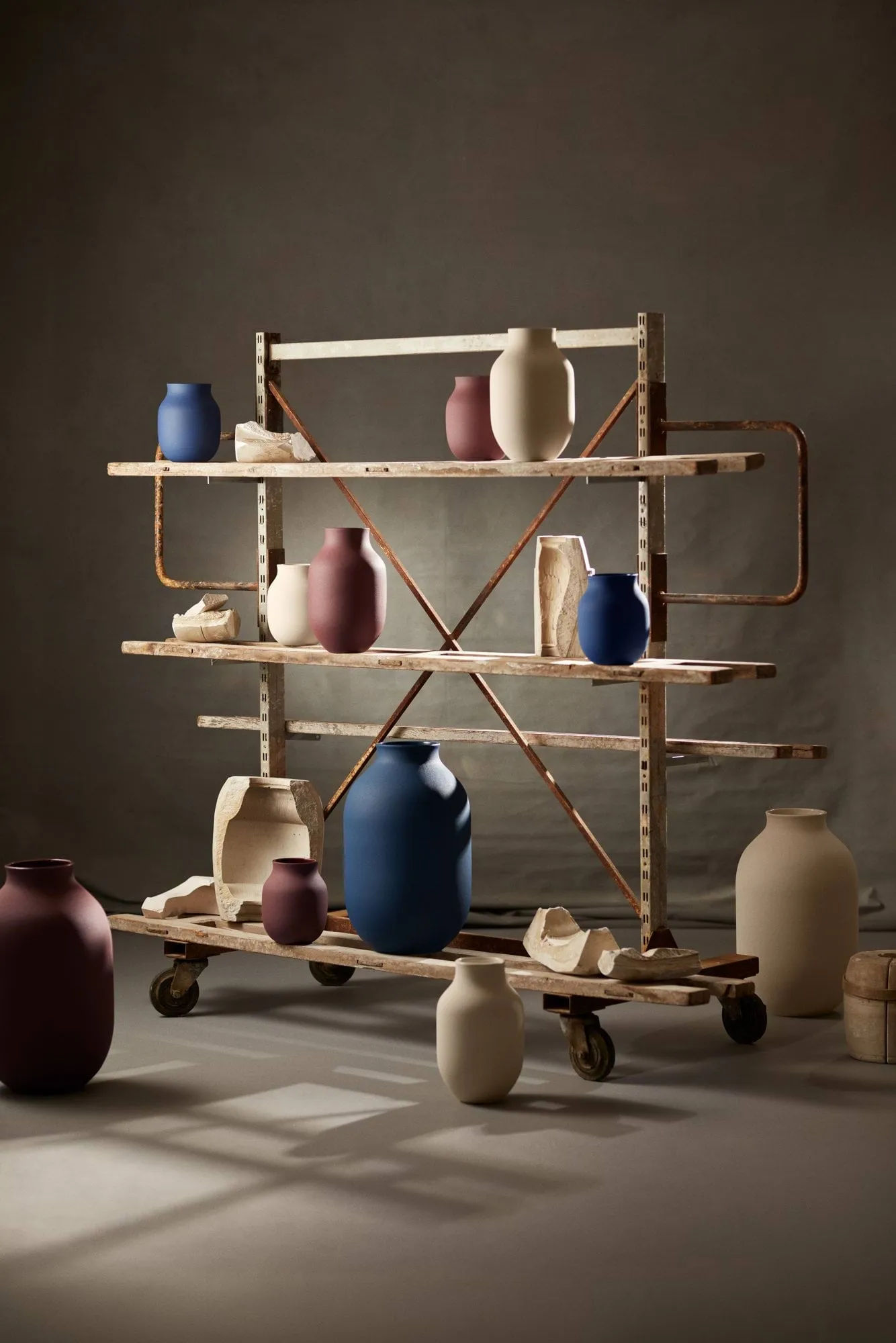 Studio Omaggio maljakko, Sininen, 50 cm Kähler