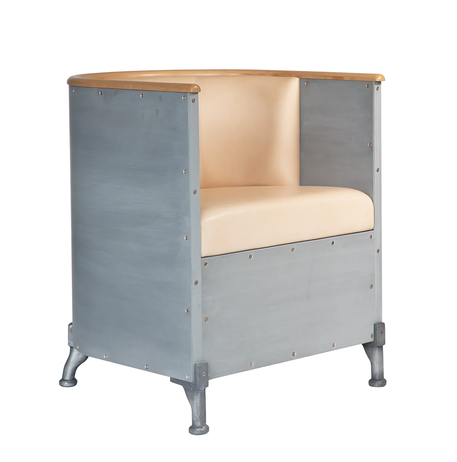 Aluminium Etch nojatuoli, Tärnsjö natural etch aluminium koivu Källemo