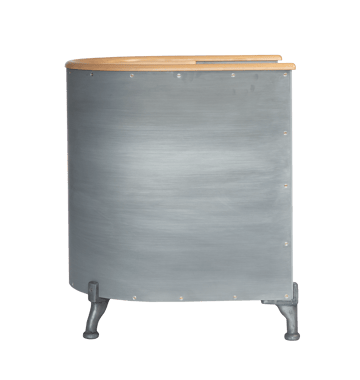Aluminium Etch nojatuoli - Tärnsjö natural etch aluminium koivu - Källemo