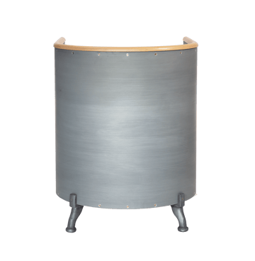 Aluminium Etch nojatuoli - Tärnsjö natural etch aluminium koivu - Källemo