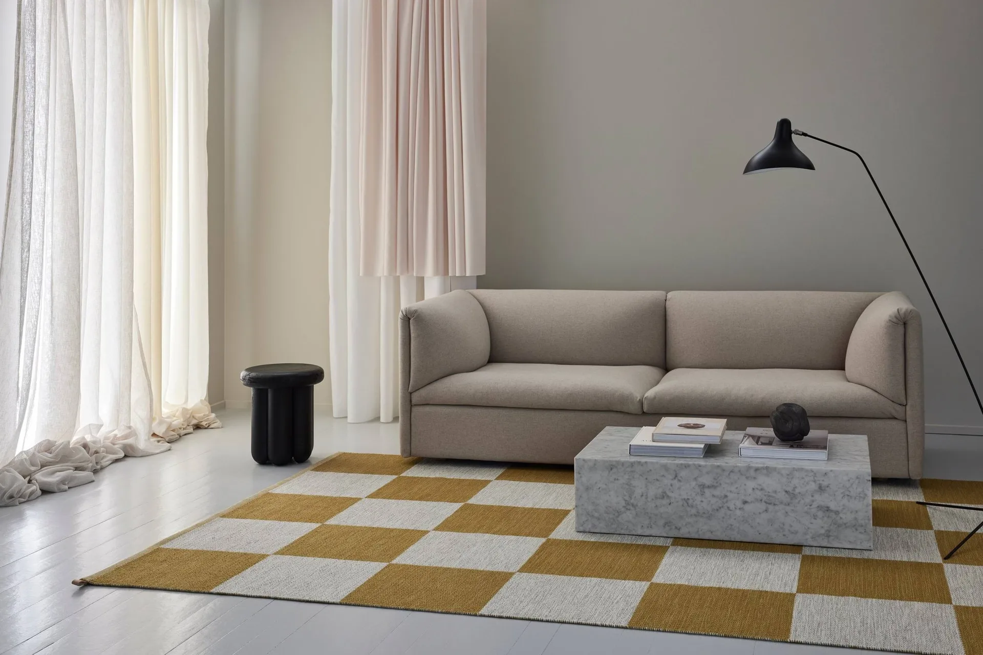 Checkerboard Icon matto, 450 Sunny day, 200x300 cm Kasthall