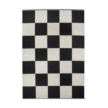 Checkerboard Icon matto - 554 Midnight black, 165x240 cm - Kasthall