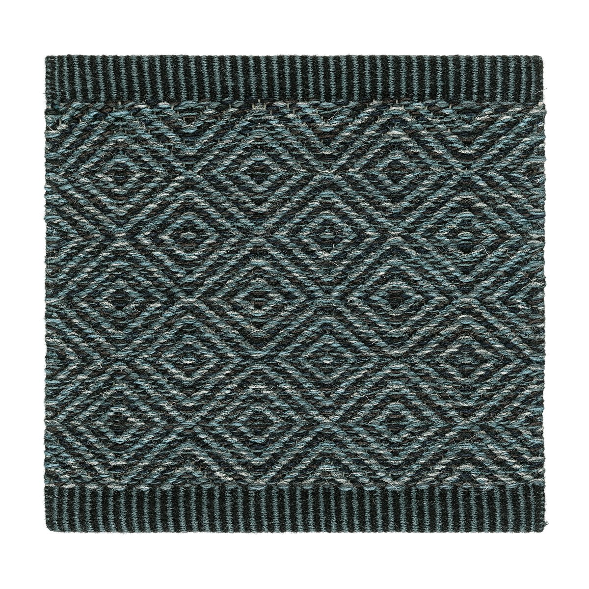 Kasthall Goose Eye Icon matto 85x240 cm Hudson | Skandinaavinen Sisustus | Villamatot | Sininen