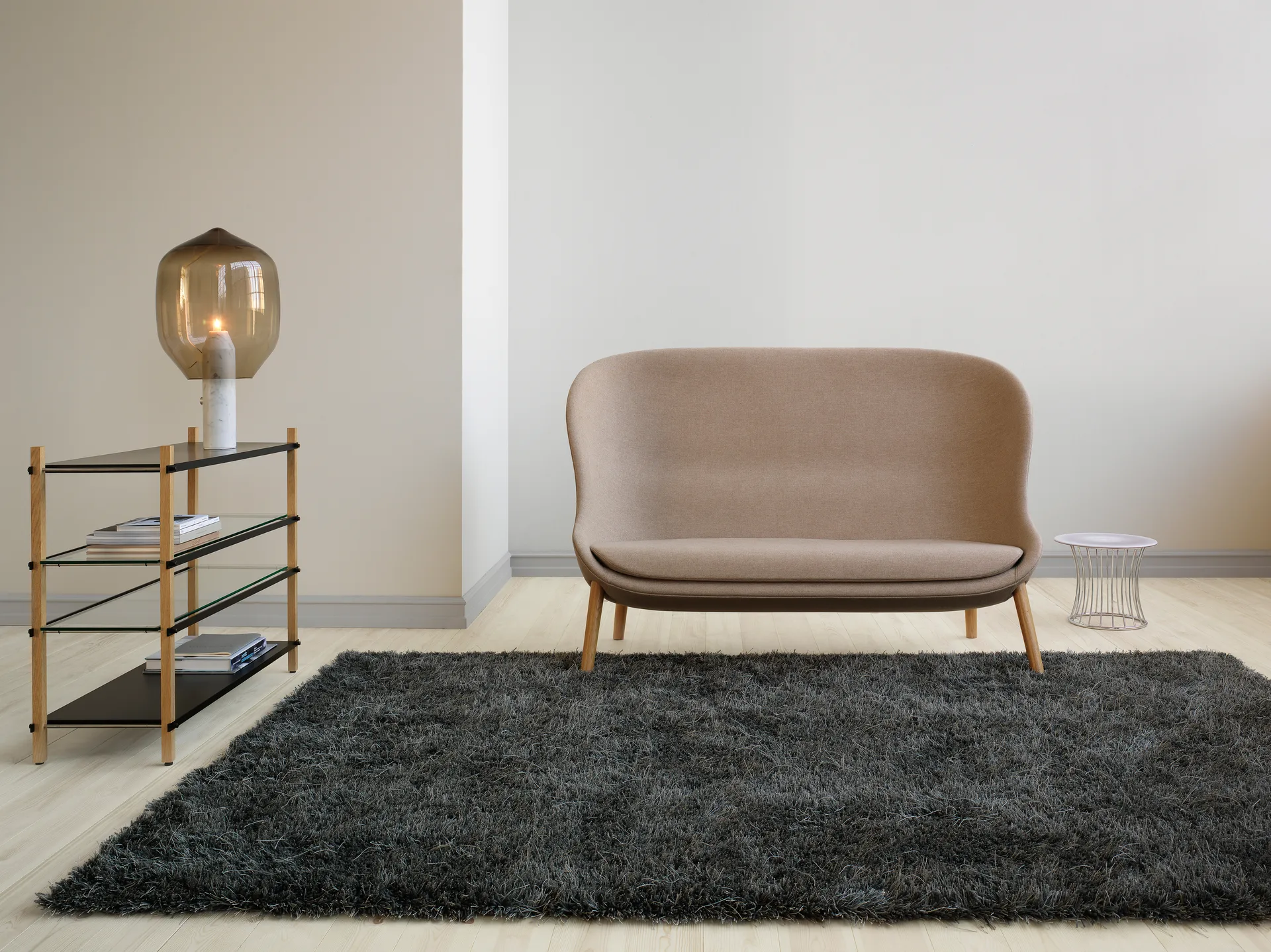 Moss matto 170x240 cm, Nickel grey Kasthall