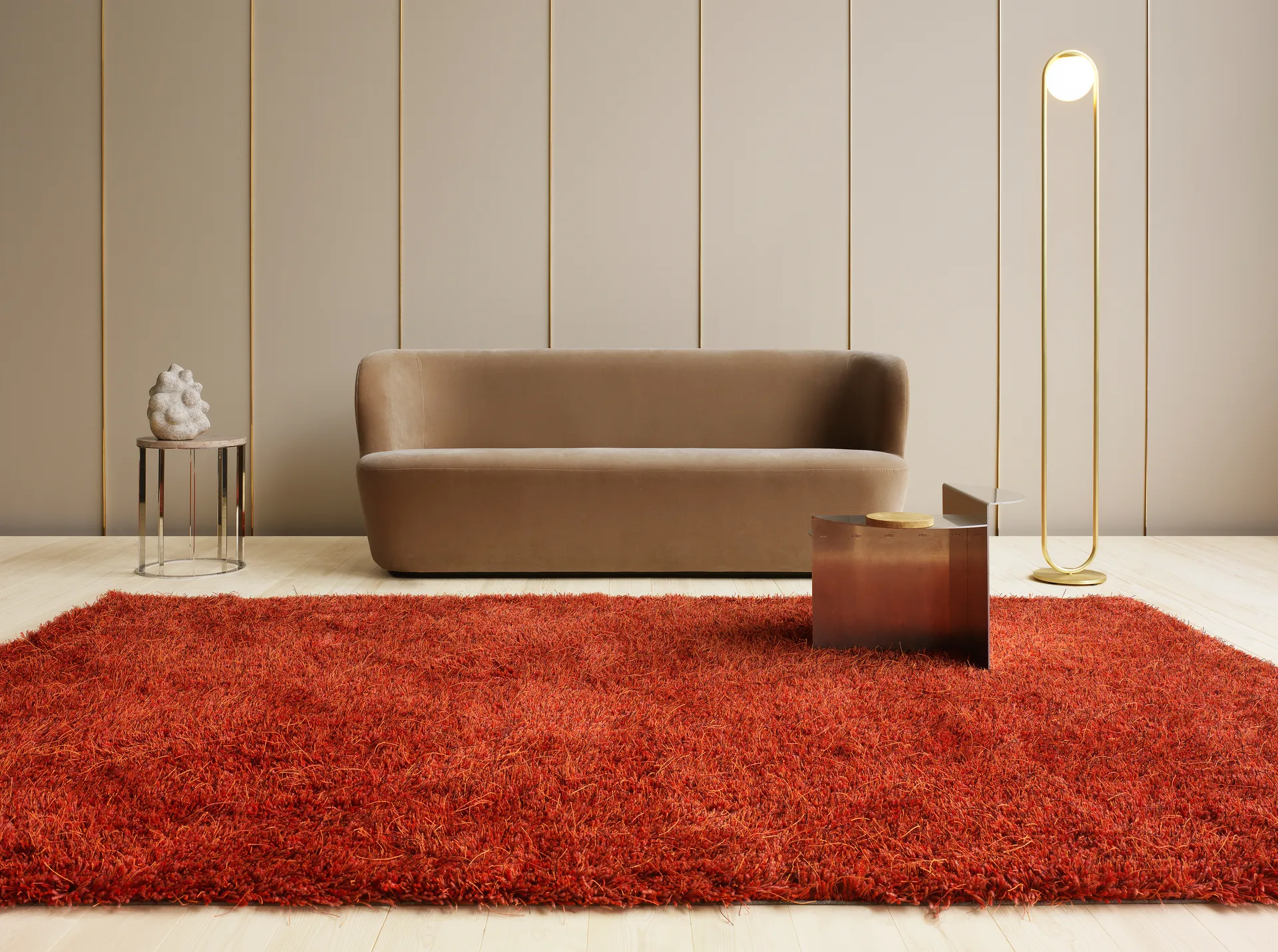 Moss matto 200x300 cm, Deep coral Kasthall