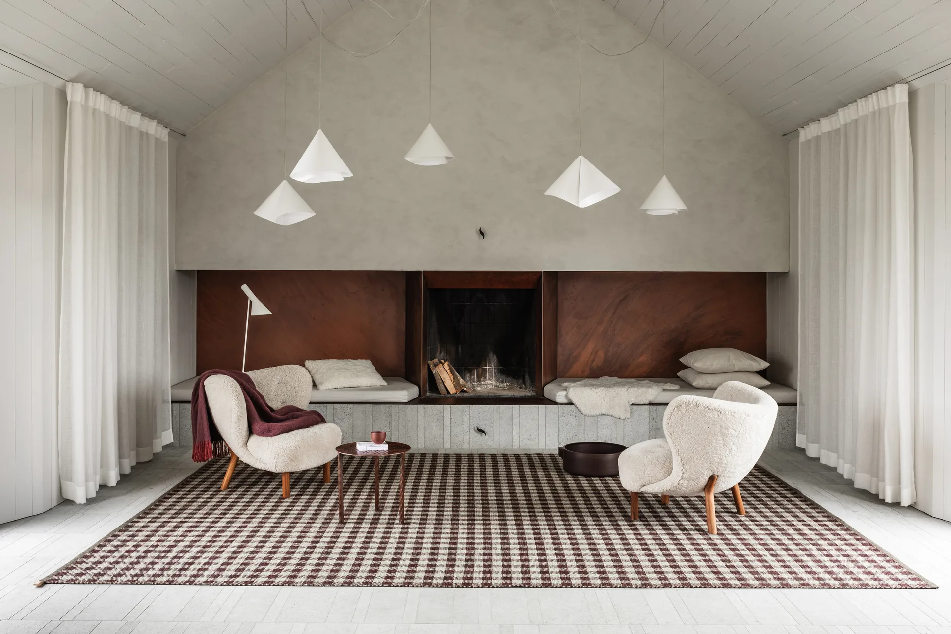 Vichy matto 240x350 cm, Vanilla Coconut 884 Kasthall