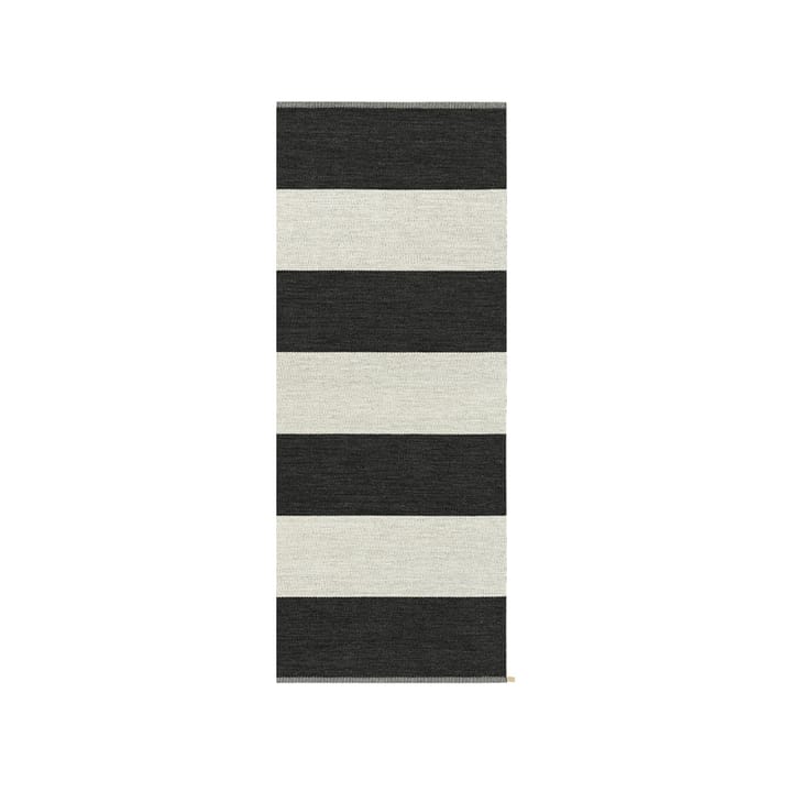 Wide Stripe Icon -käytävämatto - Midnight black 200 x 85 cm - Kasthall