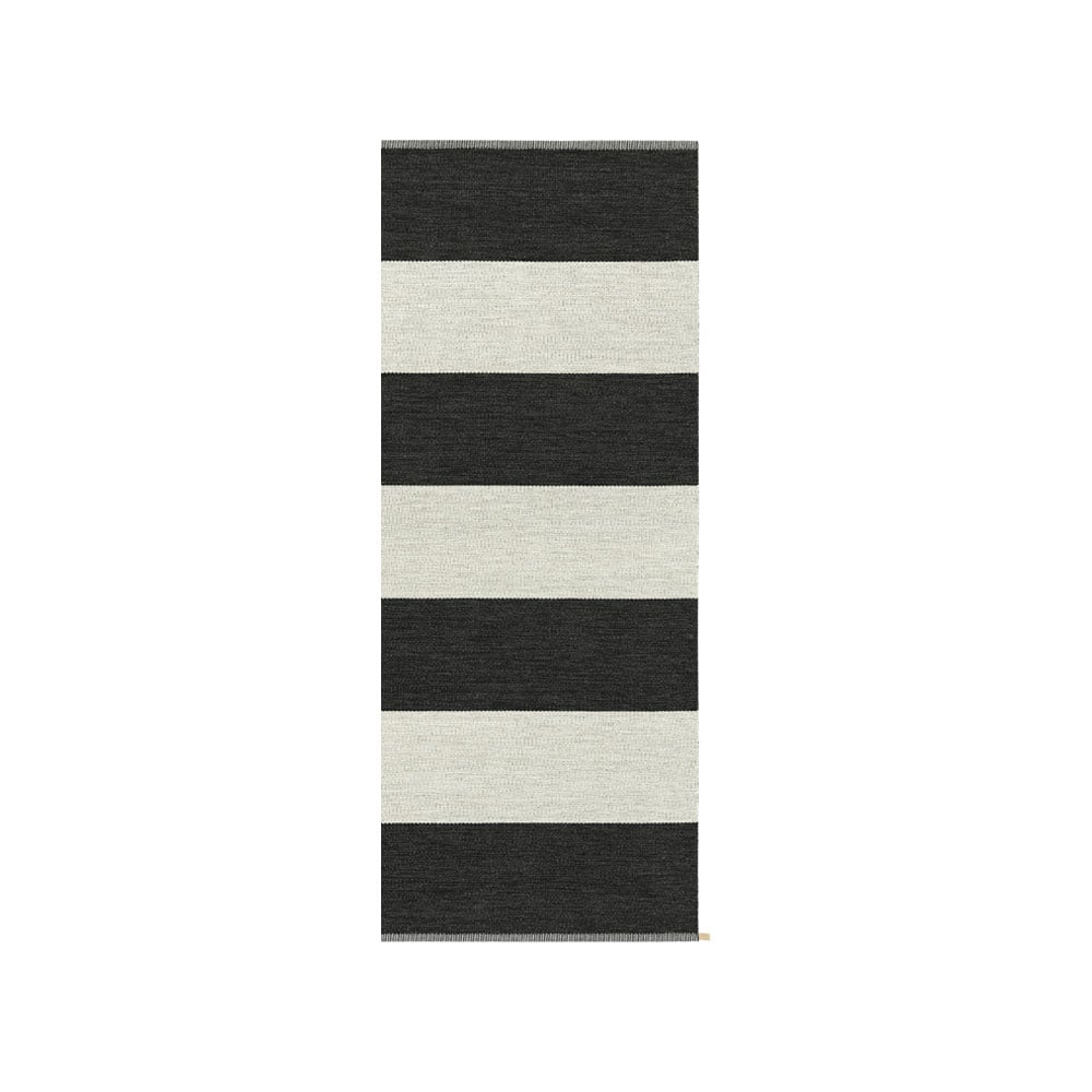 Kasthall Wide Stripe Icon -käytävämatto Midnight black 200 x 85 cm