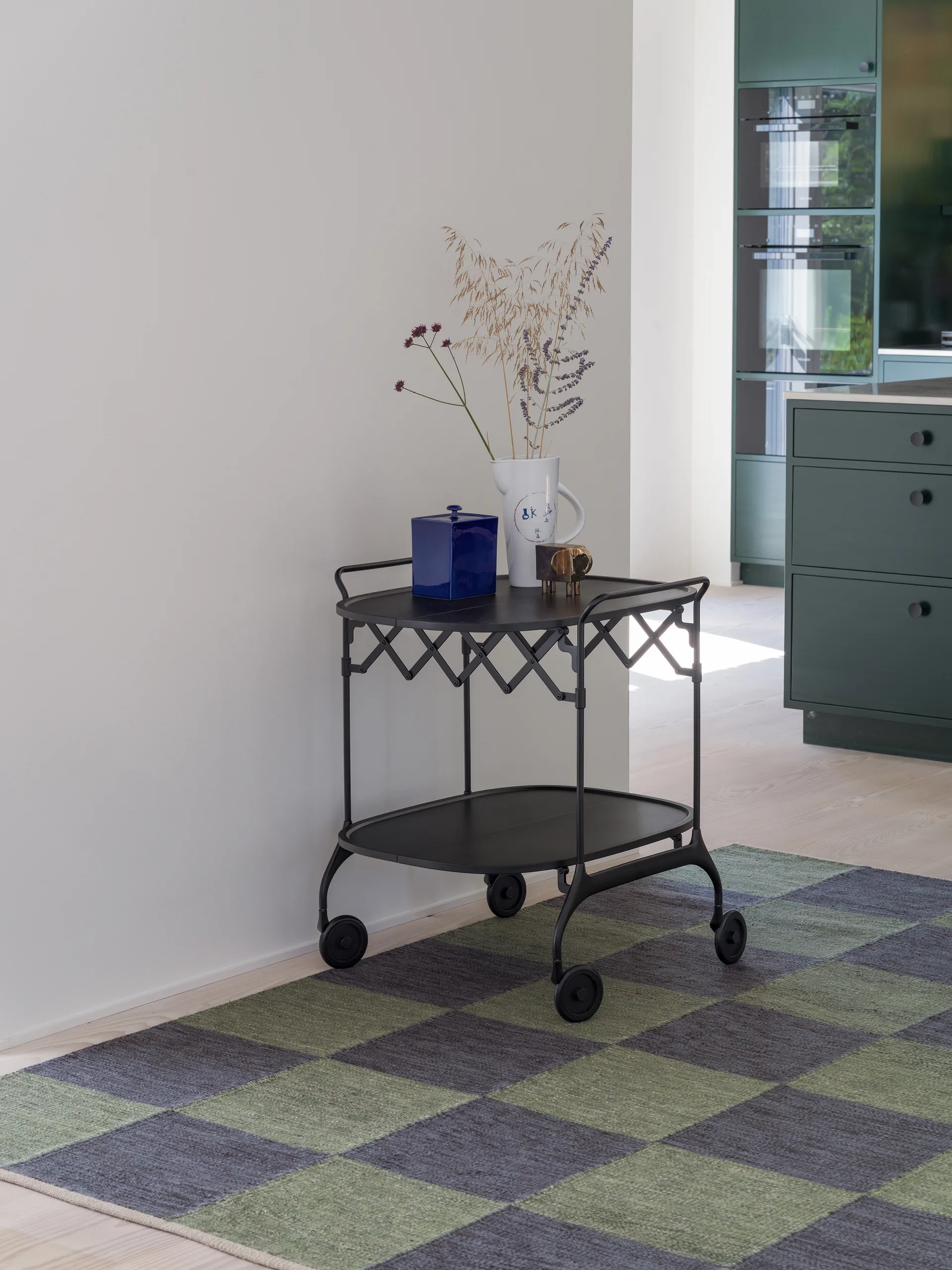 Allium Fox Trott matto, Dark Green, 170x240 cm Kateha