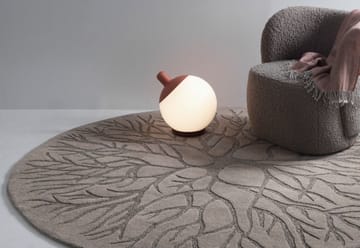 Birds nest, käsin kudottu matto Ø 220 cm - MD Brown - Kateha