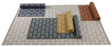 Brick käytävämatto - Blue, 80 x 250 cm - Kateha