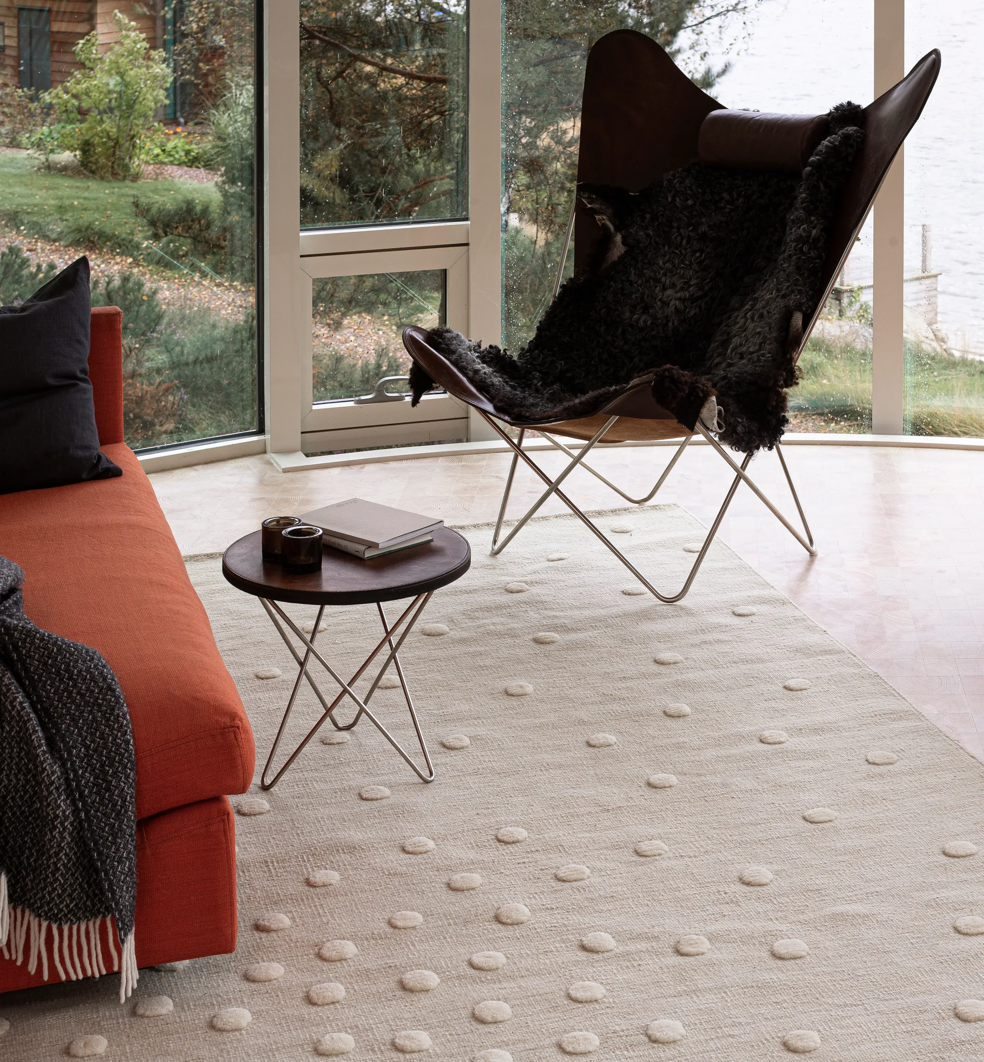 Bula kulkuväylän matto, White, 80x250 cm Kateha