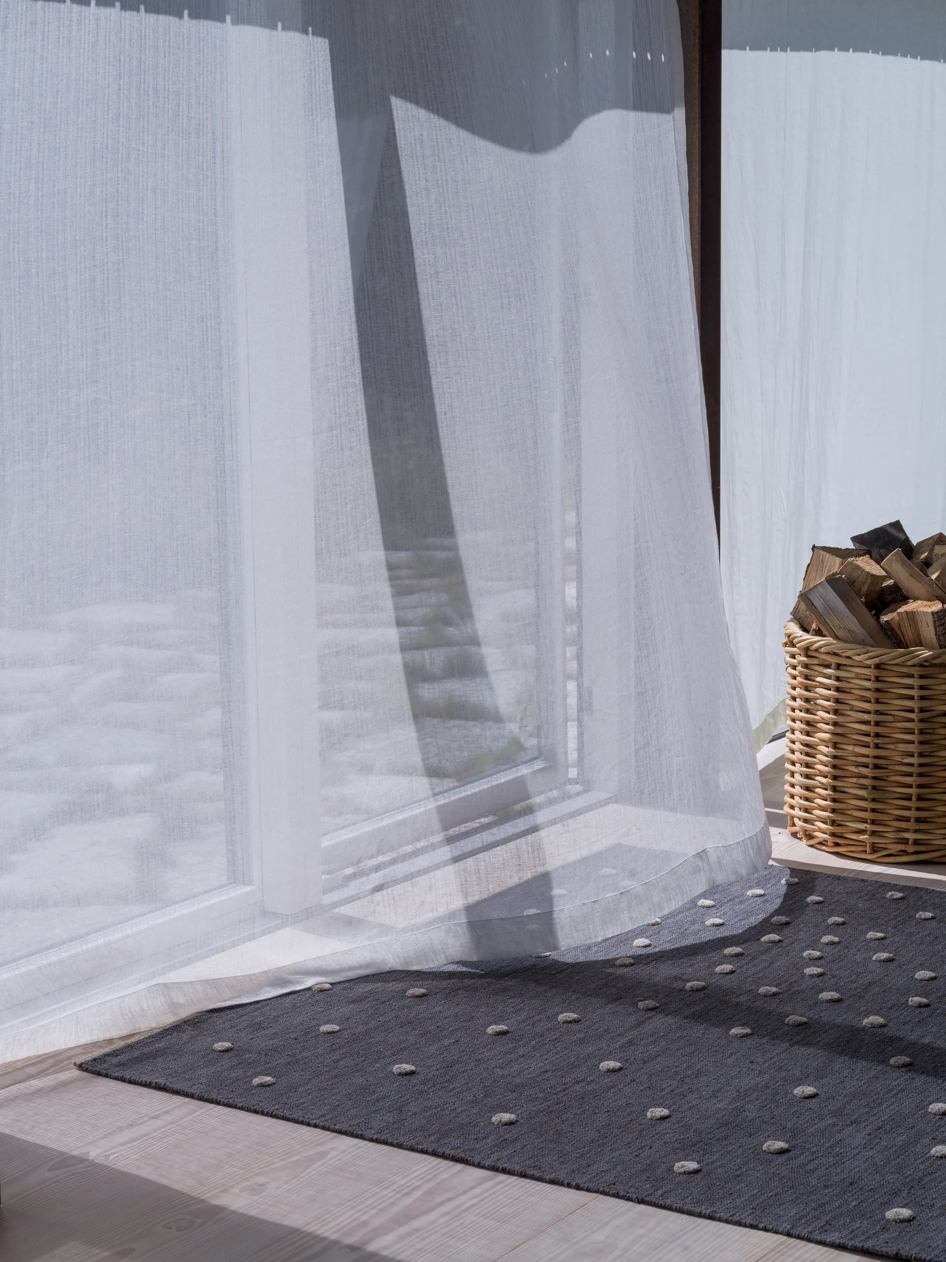 Bula matto, Nearly Black, 170x240 cm Kateha