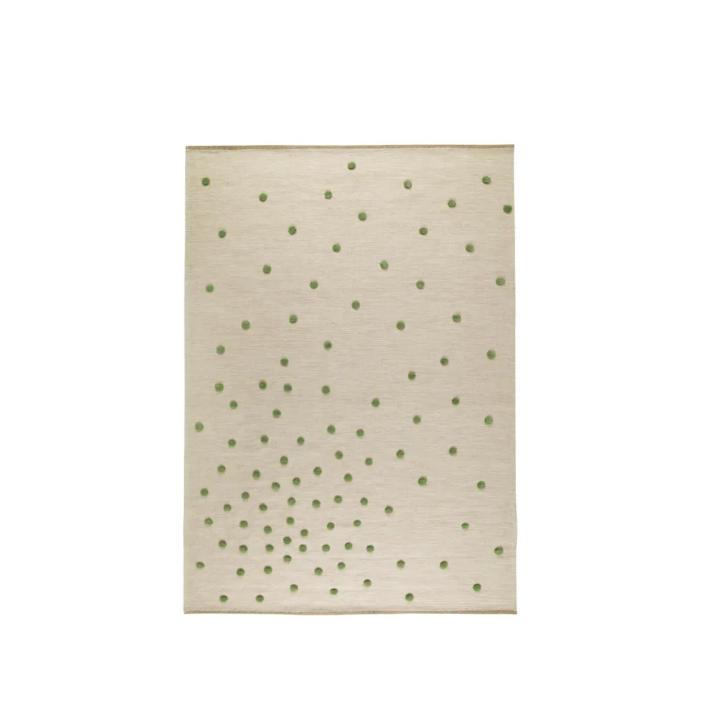 Bula matto, White/green, 170 x 240 cm Kateha