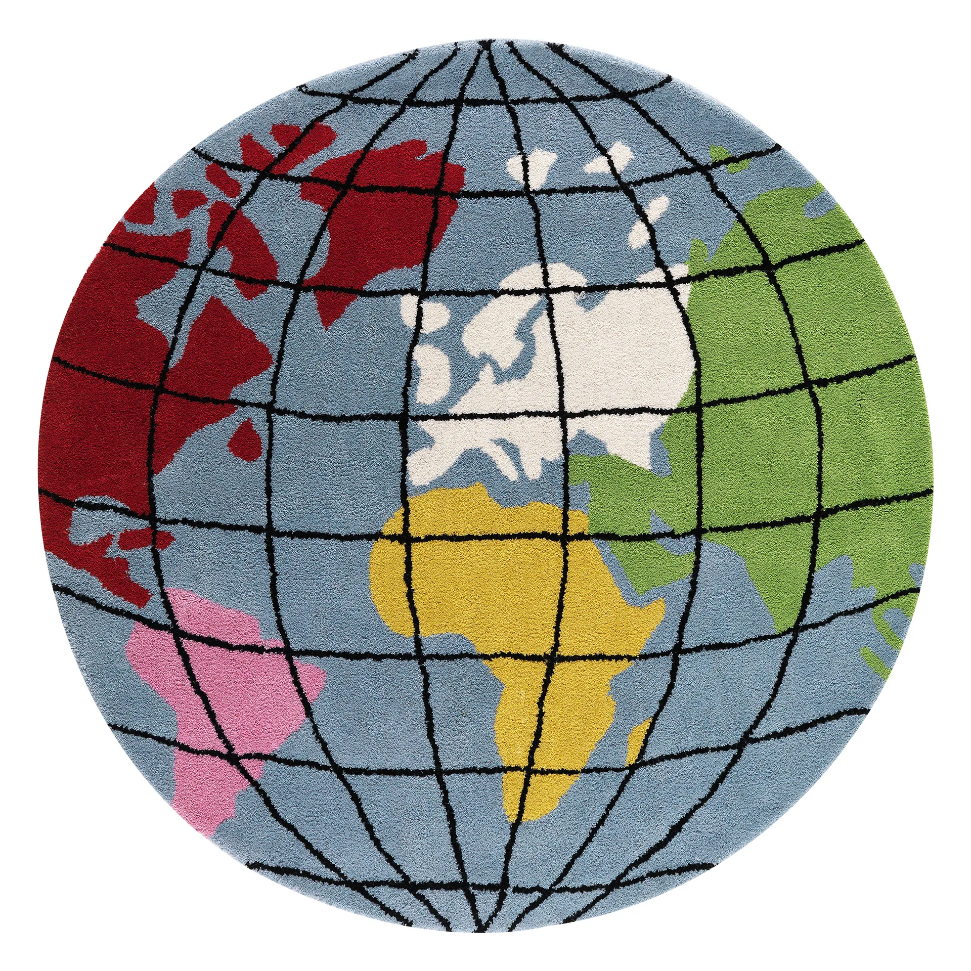 Earth matto Ø 130 cm, Sininen Kateha