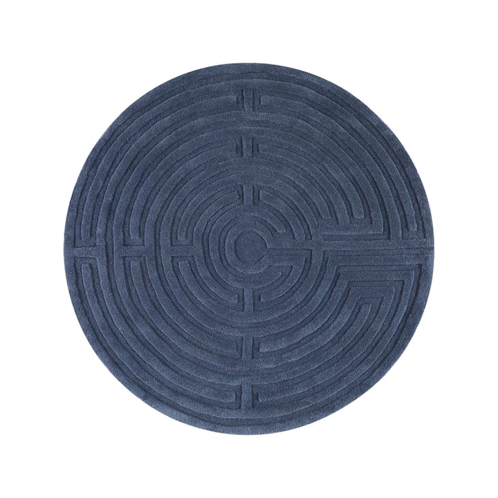 Minilabyrint matto pyöreä - stormsininen, 130 cm - Kateha