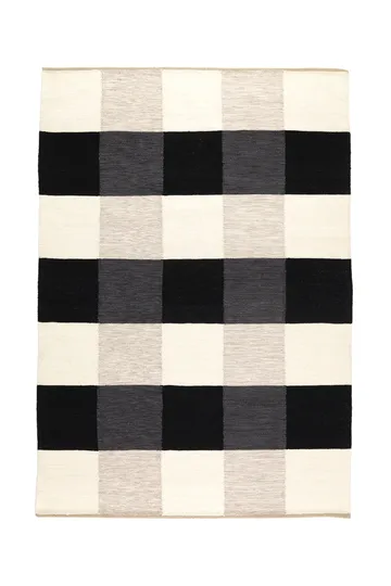 Night and Day, käsin kudottu matto 170x240 cm - Musta ja valkoinen - Kateha