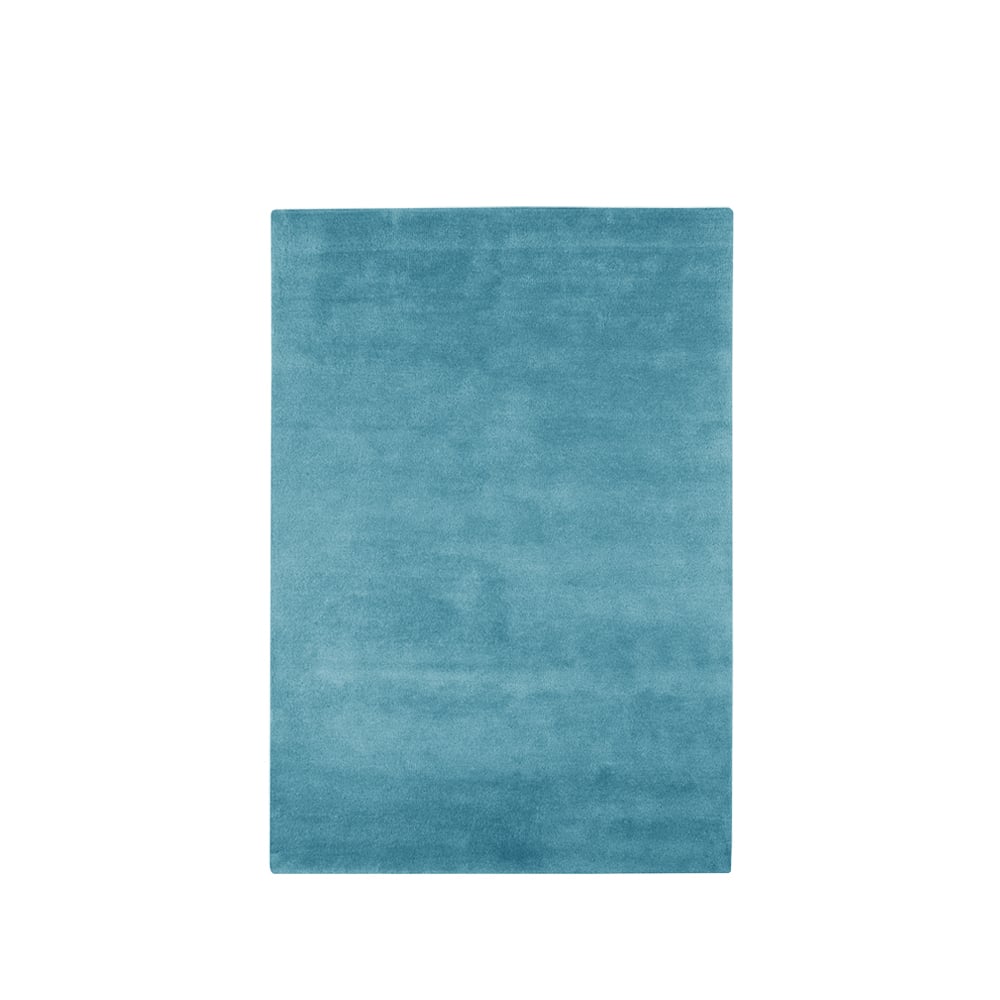 Kateha Sencillo matto Turquoise, 170 x 240 cm | Skandinaavinen Sisustus | Villamatot | Turkoosi