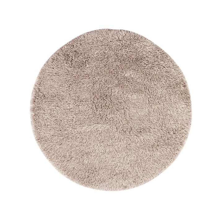 Shaggy matto pyöreä - White/grey, 220 cm - Kateha