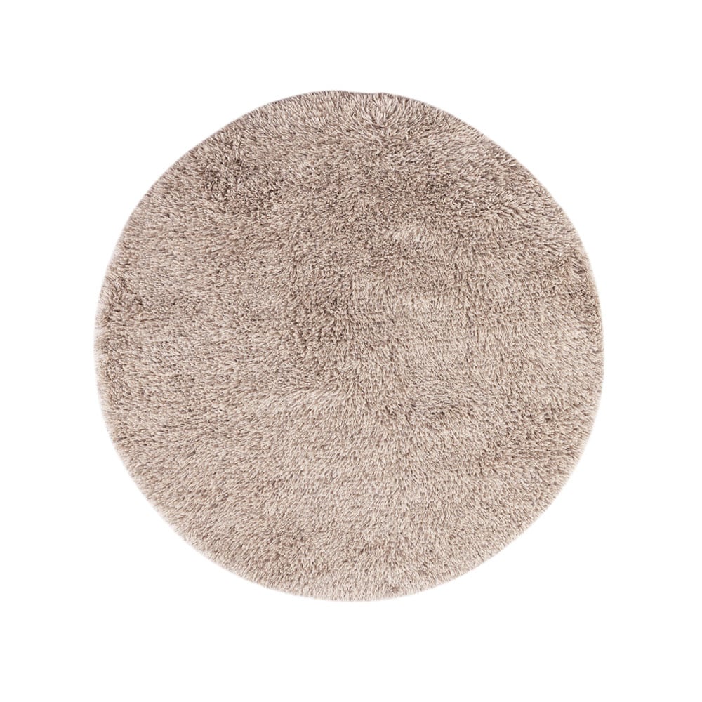 Kateha Shaggy matto pyöreä White/grey, 220 cm | Skandinaavinen Sisustus | Villamatot | Valkoinen