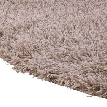 Shaggy matto pyöreä - White/grey, 220 cm - Kateha
