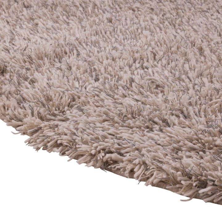 Shaggy matto pyöreä, White/grey, 220 cm Kateha