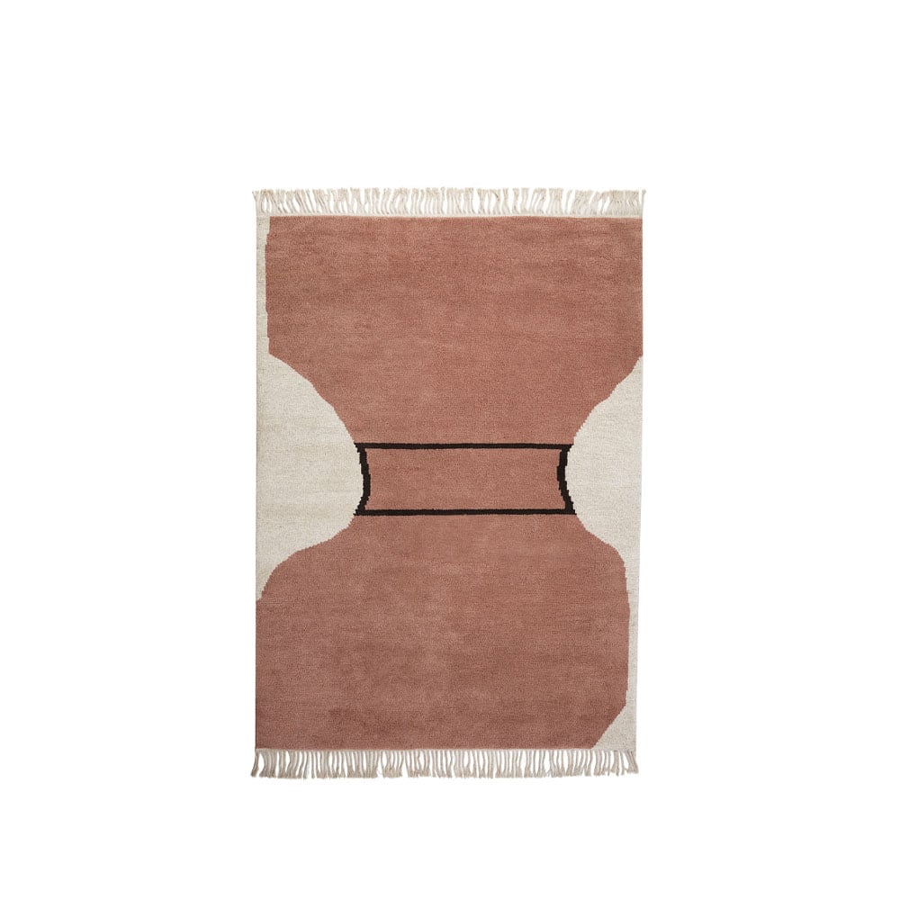 Kateha Silhouette flossa -matto Dusty red, 170 x 240 cm