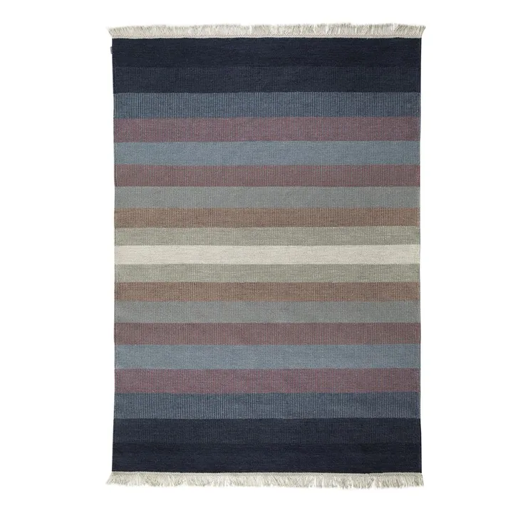 Tofta Wave matto 80x250 cm - Blue - Kateha