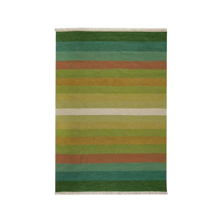 Tofta wave matto - Green, 200x300 cm - Kateha