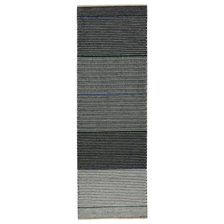 Tribulus One -villamatto, 80 x 250 cm - Black/white/blue/green - Kateha