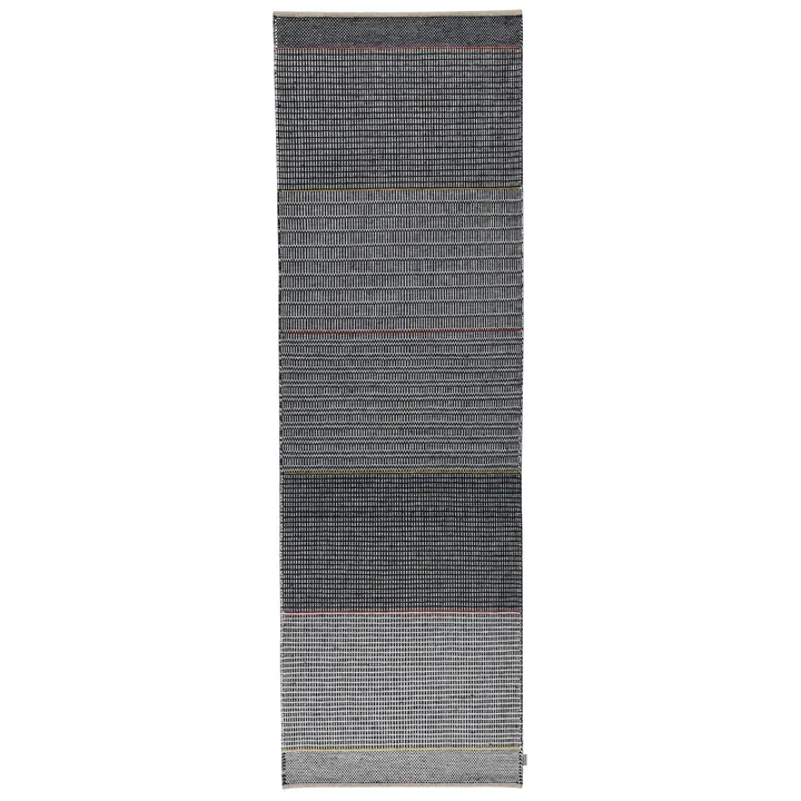 Tribulus One -villamatto, 80 x 250 cm - Black/white/red/yellow - Kateha