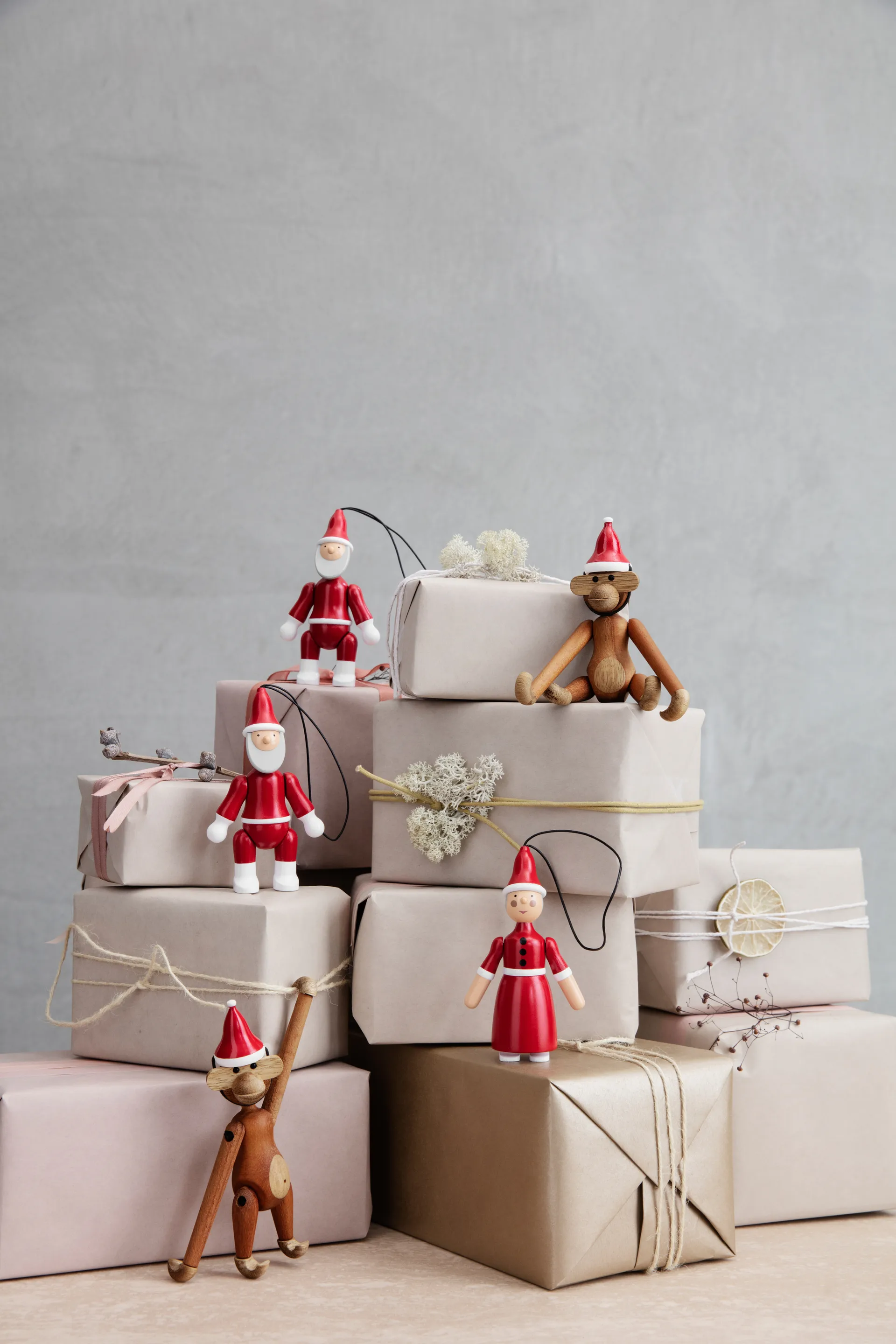 Joulupukki ja joulumuori 10 cm, Punainen Kay Bojesen Denmark