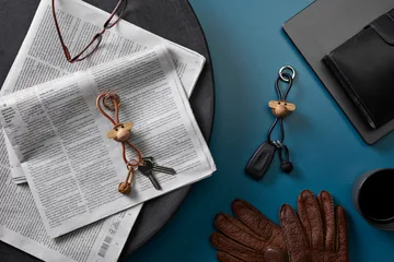 Kaj Bojesen apina avaimenperä - Tiikki-limbapuu, luonnonnahka - Kay Bojesen Denmark