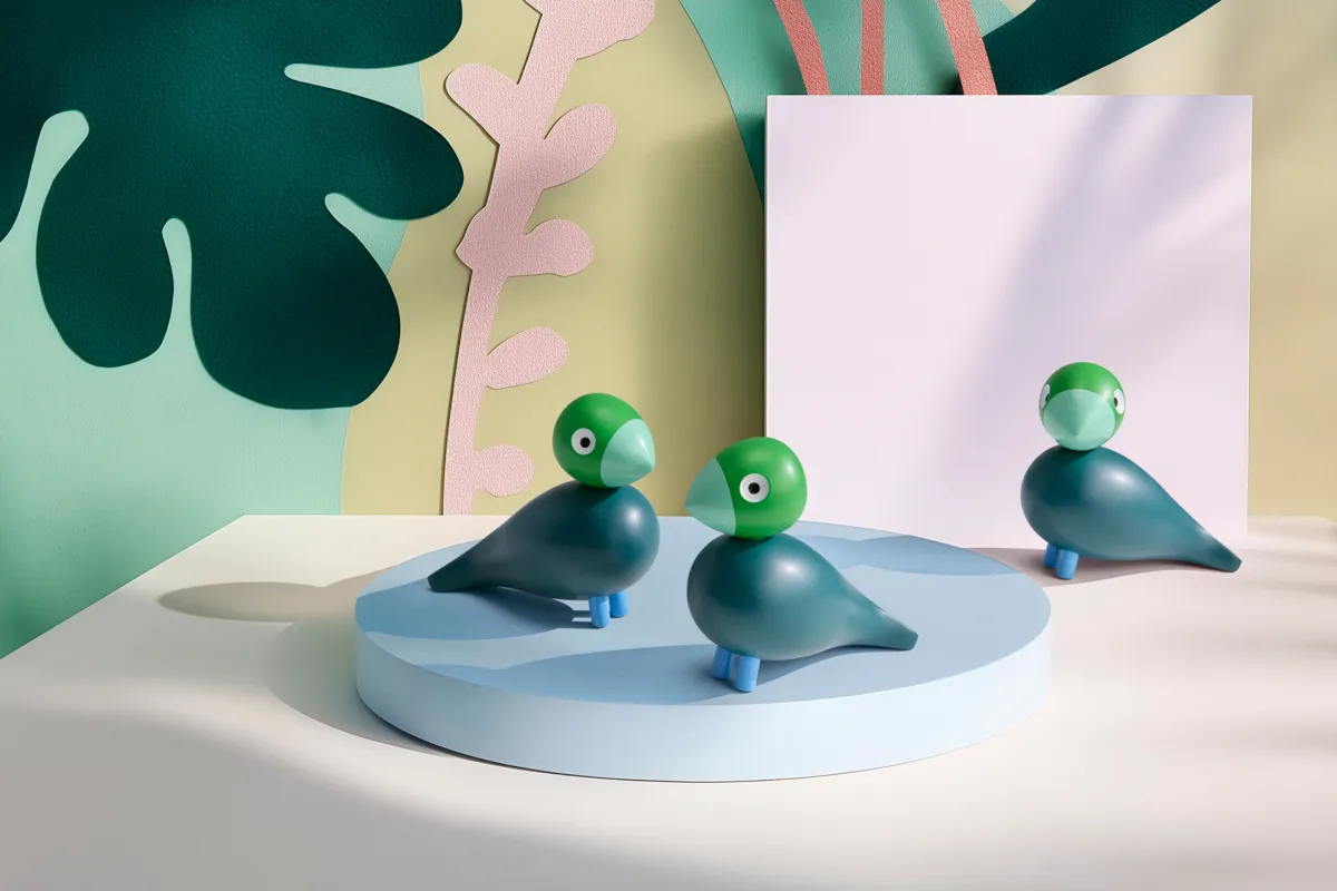 Kaj Bojesen Vuoden lintu 2026 Koivu, Tummanvihreä Kay Bojesen Denmark