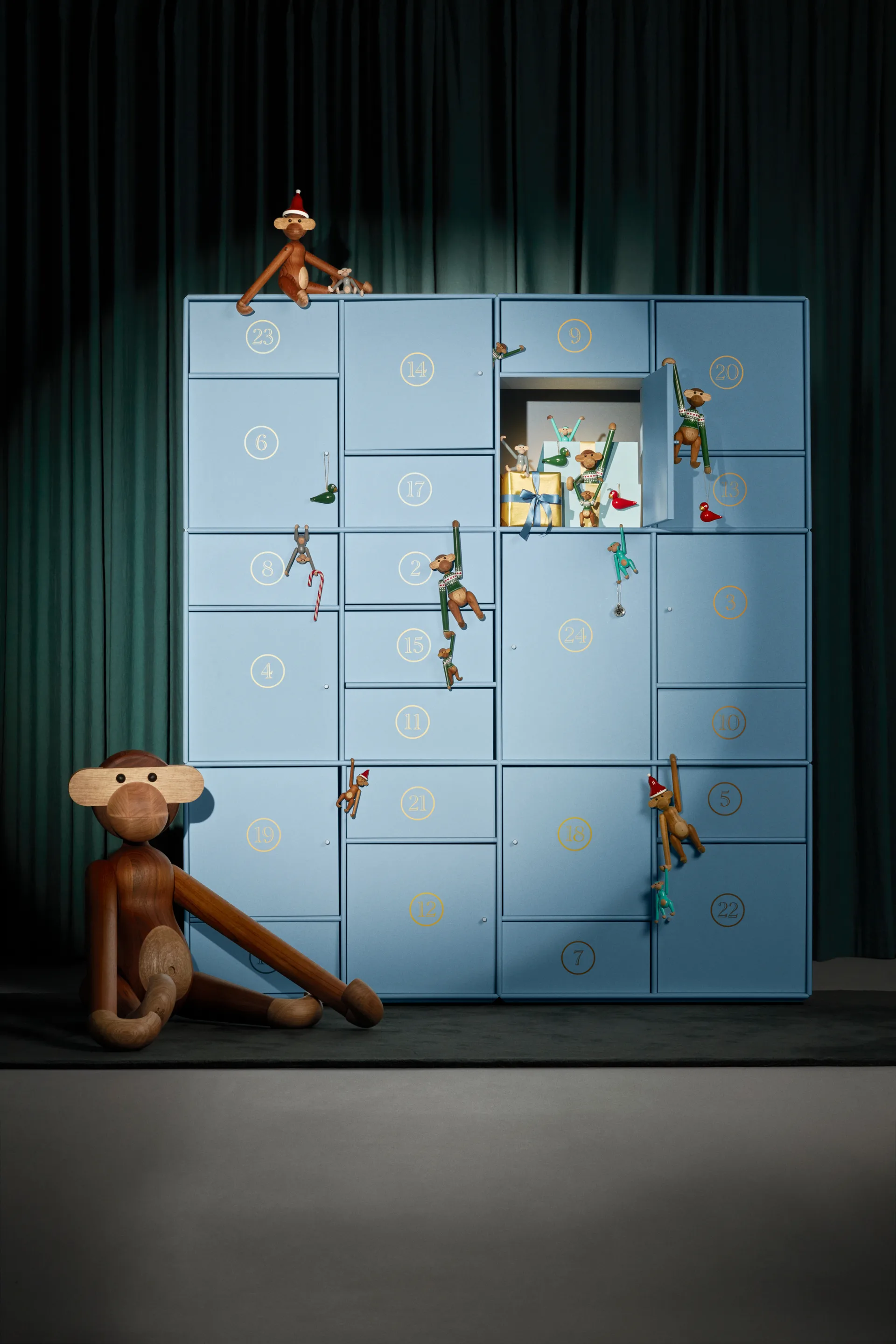 Kay Bojesen Christmas birds joulukoriste 2 osaa, Punainen-vihreä Kay Bojesen Denmark