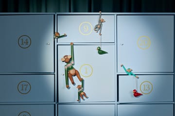 Kay Bojesen Christmas birds joulukoriste 2 osaa - Punainen-vihreä - Kay Bojesen Denmark
